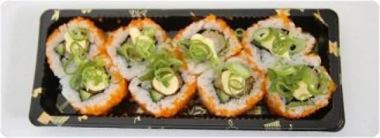 Garnaal, komkommer, massago